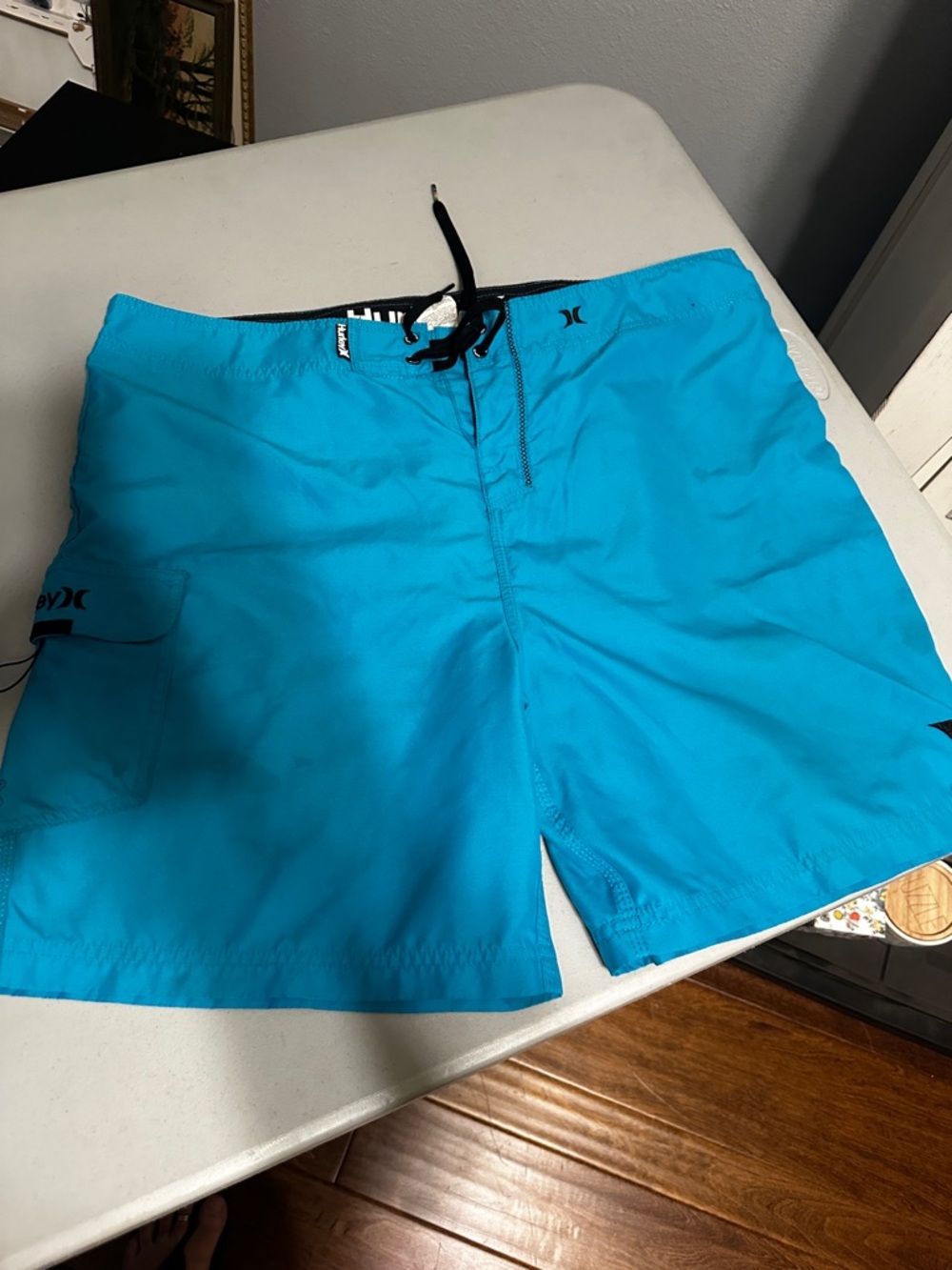 Hurley Men's Turquoise Swim Board Shorts
